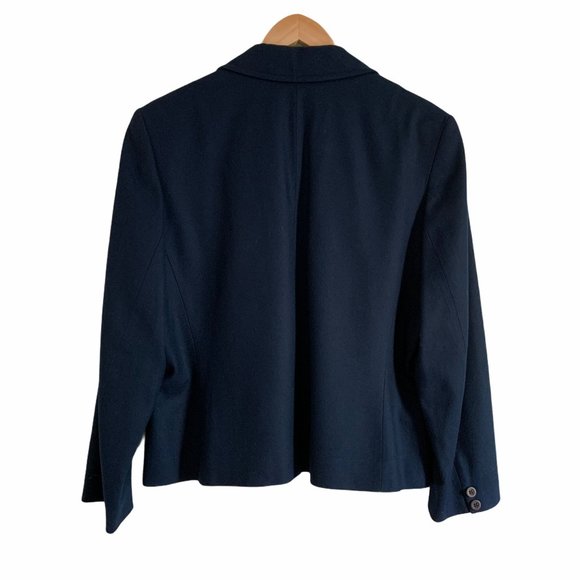 Vintage Pendelton Navy Wool Blazer Excellent Sz 14 - Picture 2 of 8